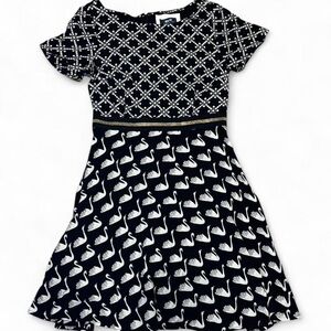 Maeve by Anthropologie Swan Print Dress – US 6 – Fit & Flare